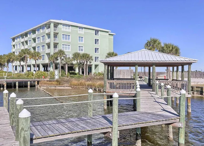 Waterfront W Balcony Boat Slip Shared Hot Tubs Pools * Gulf Shores